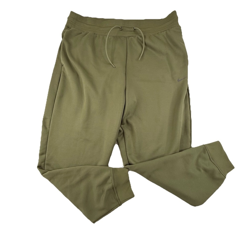 Nike Therma-FIT One Women's High-Waisted 7/8 Joggers Olive‎ Green Size XL